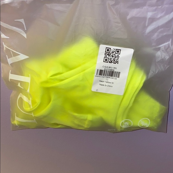 COPY - High Cut Neon Yellow Bikini Set - Picture 3 of 3